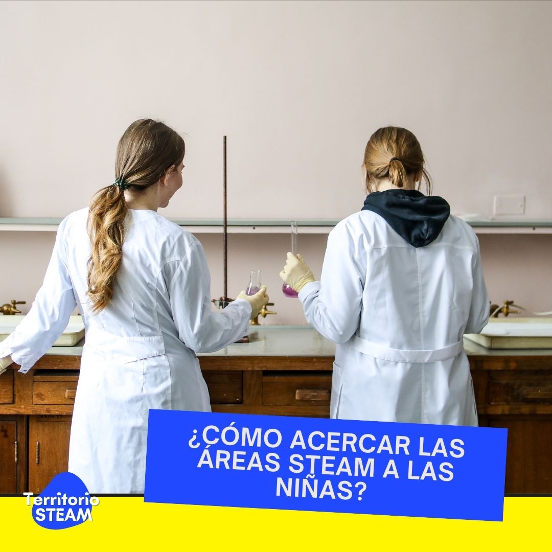 Cartel charla 'Cómo acercar las áreas STEAM a las niñas'